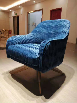 Sessel Club Lounge Designer Lehn Stuhl Polster Sofa 1 Sitzer Fernseh Stoff Neu