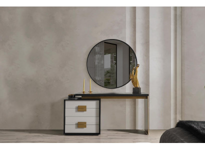 Schlafzimmer Stilvoller Set Designer Schminktisch Luxus Spiegel 2tlg