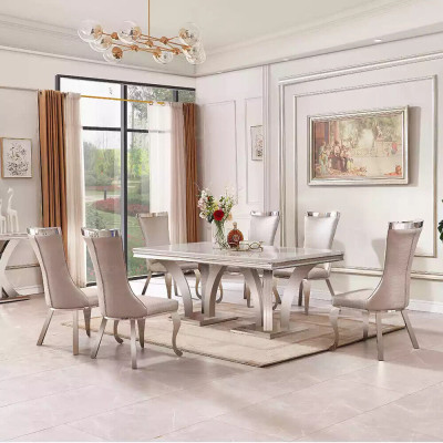 Luxus Esstisch Modern Esszimmer Esstische Tische Design Metall Tisch
