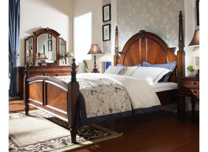 Schlafzimmer Bett Klassisch Neu stilvolles im Modernen braun Holz Luxus