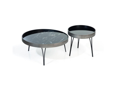 Runder Set 2x Couchtische Kaffeetisch Beistelltisch Design Wohnzimmer