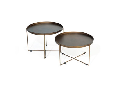 Couchtisch x2 Wohnzimmer Kaffee Tisch Satztisch Beistelltische 2tlg. Rund tische