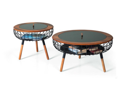 Luxus Couchtisch Design Kaffeetisch Wohnzimmertisch set 2x braun 2tlg.