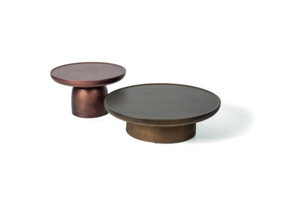 Set 2x Couchtisch Edelstahl Beistelltisch Designer Wohnzimmertisch 2tlg