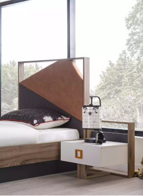 Bettrahmen Kinderbett Kindermöbel Kinderzimmer Bett Holz Grau Set 6tlg