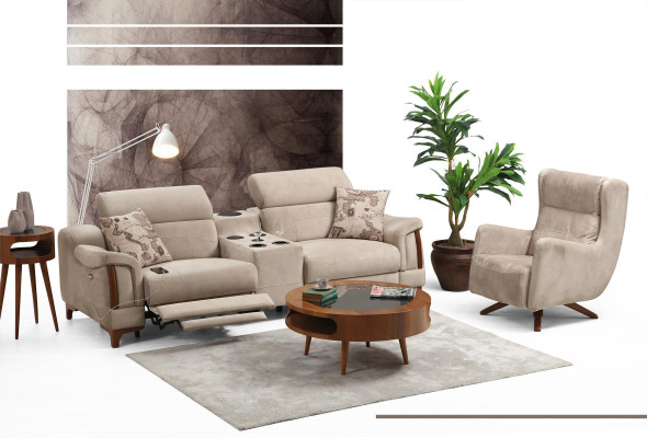 Wohnzimmer Set 3 tlg Luxus Sofagarnitur Dreisitzer Sofa Couch Modern Möbel