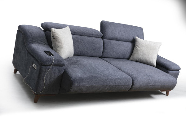 Design Dreisitzer Sofa Couch Polster Modernes Wohnzimmer Textil Sofas Neu Möbel