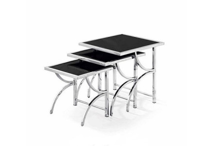 Couchtisch Edelstahl Design 3x Couchtisch Sofa Couch Zeitung Tisch