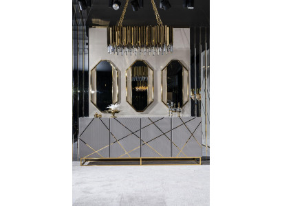 Wohnzimmer Anrichte Kommode Grau Anrichten Schränke Kommoden Möbel Holz