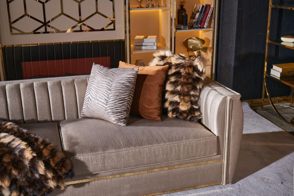 Polstergarnitur 3+3 Sofa Couchtisch Garnitur Couch Stoff Sofagarnitur 3tlg.