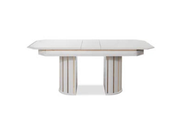 Luxuriöser Stuhl in universeller weißer Farbe für modernes Esszimmer