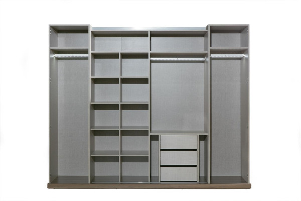 Kleiderschrank Holz Schrank Schlafzimmer Möbel Design Schränke Grau Italien