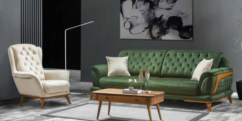 Sessel Luxus Design Möbel Klassisches Stil Design Textil Wohnzimmer