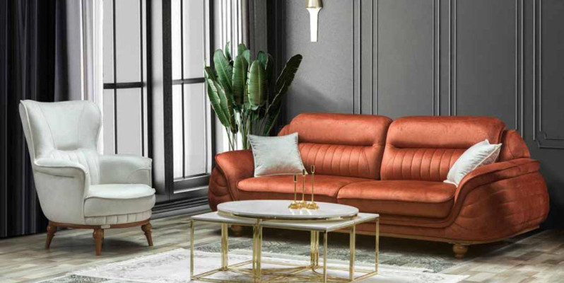 Sessel Luxus Design Textil Wohnzimmer Klassisches Stil Möbel Lounge