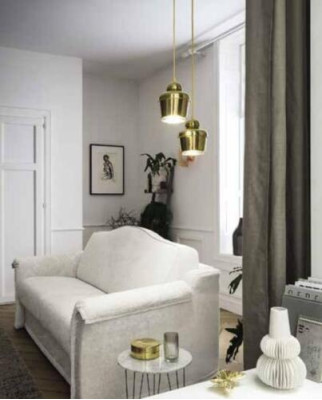 Wohnzimmer Sofa 3 Sitzer Grau Designermöbel Polster Sofas Textilsofa 208 x 103cm