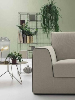Grau Couch Wohnlandschaft Stoff Eck Sofa Design Textil Sofa L-Form alfitalia Neu
