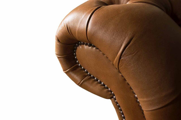 Ledersofa Chesterfield 4 Sitzer Couchen Luxus Leder Couchen Polster Wohnzimmer