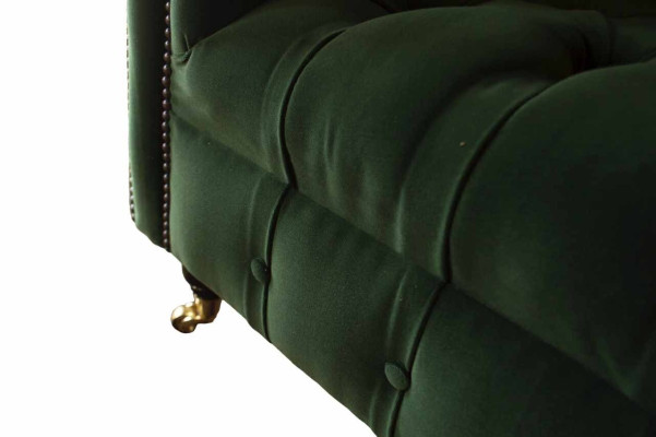 Design Sofa 3 Sitzer Couch Polster Chesterfield Wohnzimmer Textil Couchen