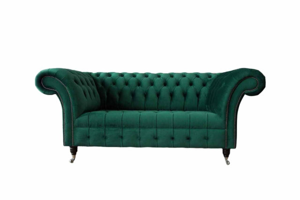 Chesterfield Zweisitzer Sofa 2 Sitzer Design Sofas Polster Moderne Sitz Stoff