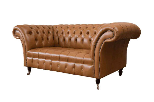 Chesterfield Stoff Sofa Couch Textil Couchen Büro Einrichtung Englische Möbel
