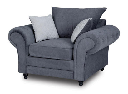 Fernsehe Sessel Einsitzer Chesterfield Couch Sofa Polster Möbel Samt