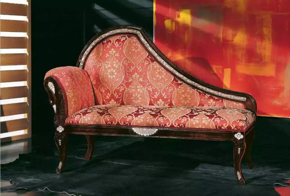 Wohnzimmer Chaiselounge Polster Stoff Textil Luxus Sitzmöbel Neu