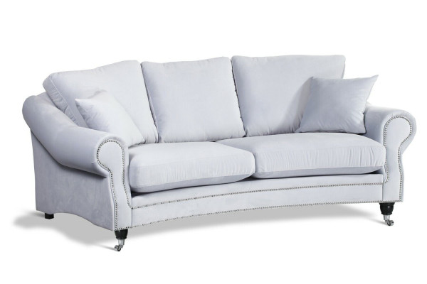 Sofa 3 Sitz Couch Polster Sofas Couchen Wohnzimmer Design Textil Dreisitzer