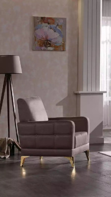 Edelstahl Sessel Sitzmöbel Relaxsessel Wohnzimmer Möbel Polstersessel