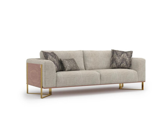 Wohnzimmer Sofagarnitur Polstermöbel Dreisitzer Sofa Couch Design Sessel
