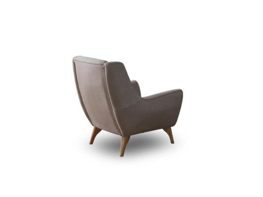 Luxus Sessel Grau Kunstleder Design Möbel Wohnzimmer Einrichtung Polstermöbel
