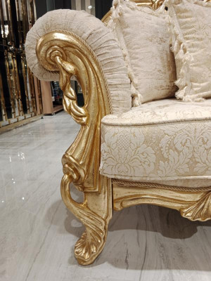 Sofa 3+3 Sitzer Chesterfield Luxus Sofa 2tlg. Sofagarnitur Klassisch Möbel Neu