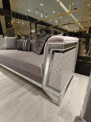 Luxuriöse Bequeme Wohnzimmer Möbel Sofagarnitur 3+3 2x Sofa 3 Sitzer Neu