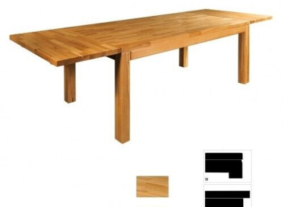 Esstisch ausziehbarer Tisch Holztisch handgefertigte Massivholz Neu 180x200cm