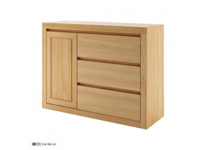 Landhaus Kommode Massivholz Schrank Schränke Echtes Holz Eiche 140x90cm Kommoden
