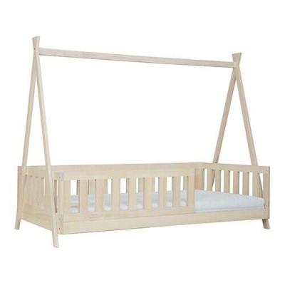 Holzbett Echtes Holz Bett Betten Himmelbett Hotel 90x200 Stil Massive Möbel Neu