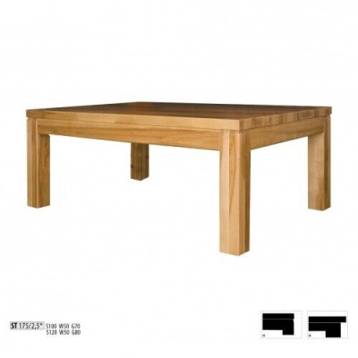 Beistell Tisch Couchtisch Echtes Holz Massive Möbel Eiche 100x70 cm Neu Tische