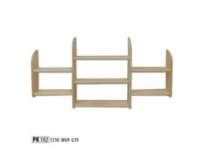 Wandboard Holz Kiefer massiv 150x69cm Vollholz Wandregal Blumenregal Hängeregal