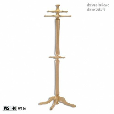 Garderobenständer Holz Kleiderständer Garderobe Aufhänger 186cm Modern Ständer