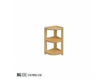 Eckregal Massive Holz Regale Aufbewahrung Schrank Massiv Möbel 30x30x86cm Neu
