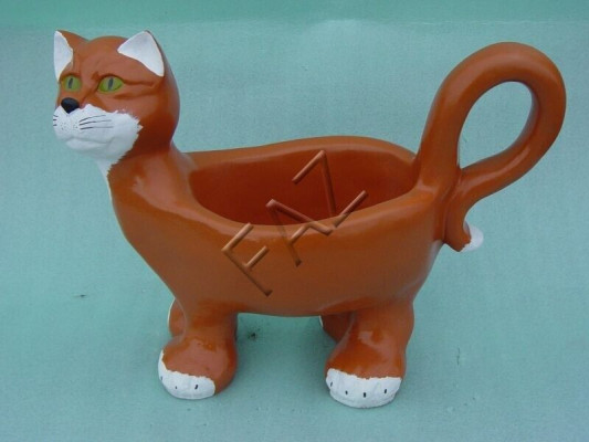 Design Katze Figur Garten Statue Skulptur Figuren Skulpturen Dekoration C447 Neu