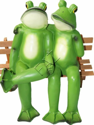 Design Frosch Figur Garten Statue Skulptur Figuren Skulpturen Dekoration c653