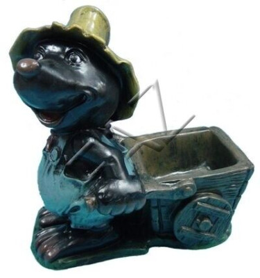 Design Maulwurf Figur Garten Statue Figuren Skulpturen Dekoration Neu