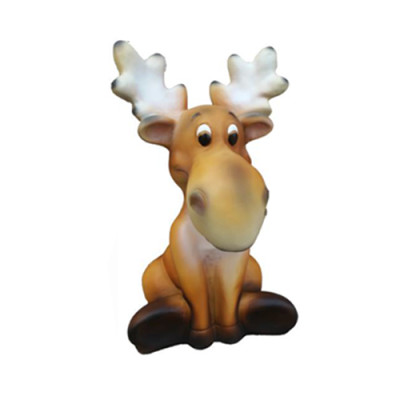 Hirsch Rentier Deko Tier Figur Winterdeko Höhe 34 cm Elch Dekoration Figuren Neu