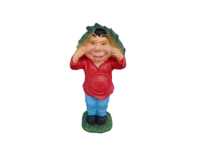 Hässlige Garten Gnom Figur Ganze 45cm zum Verunstalten des eigenen Gartens Neu