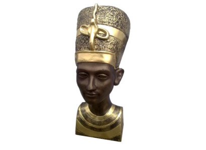 Ägyptische Figur Nofretete Büste Kunststoff Figuren Statuen Skulpturen Statue