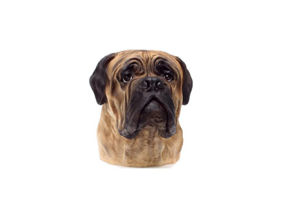 Deko Figur Statue Skulptur 35 cm FIguren Statuen Skulpturen Bull Dog Büste A182