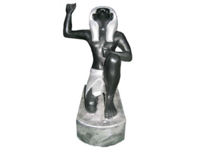Ägyptischer Pharao Figur aus Kunststoff, Höhe 21 cm