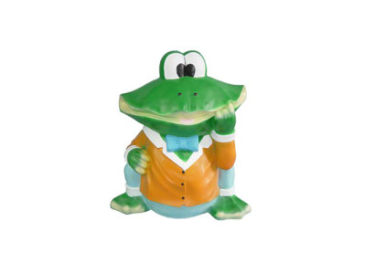 abstrakte Skulptur Frosch Dekoration Figur Kunststoff Realistisch Deko Statue