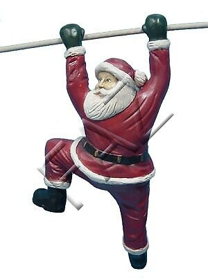 Design Weihnachtsmann Hängend Garten Statue Skulptur Figuren Skulpturen Deko Neu