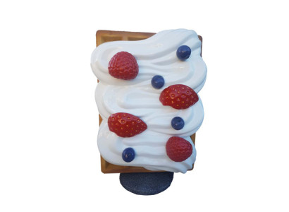 Figur Waffel Aufsteller Gastronomie Skulptur Statuen Figuren Dekoration 120cm